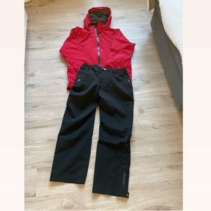 Men’s outdoor windbreaker jacket and pants